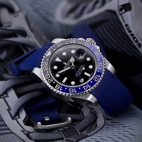 rolex blnr rubber strap|New Strap on GMT Master II .